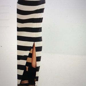 Free People Column Rugby Stripe Skirt
